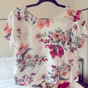 Floral crop top